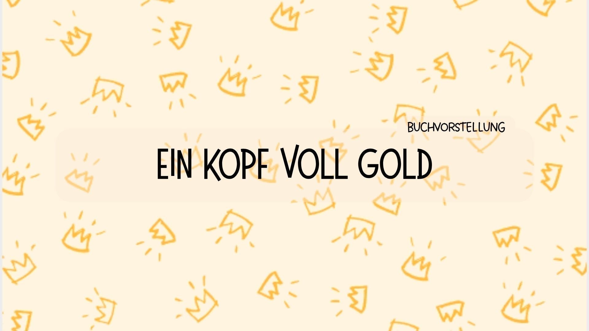 Buchvorstellung "Ein Kopf voll Gold"
