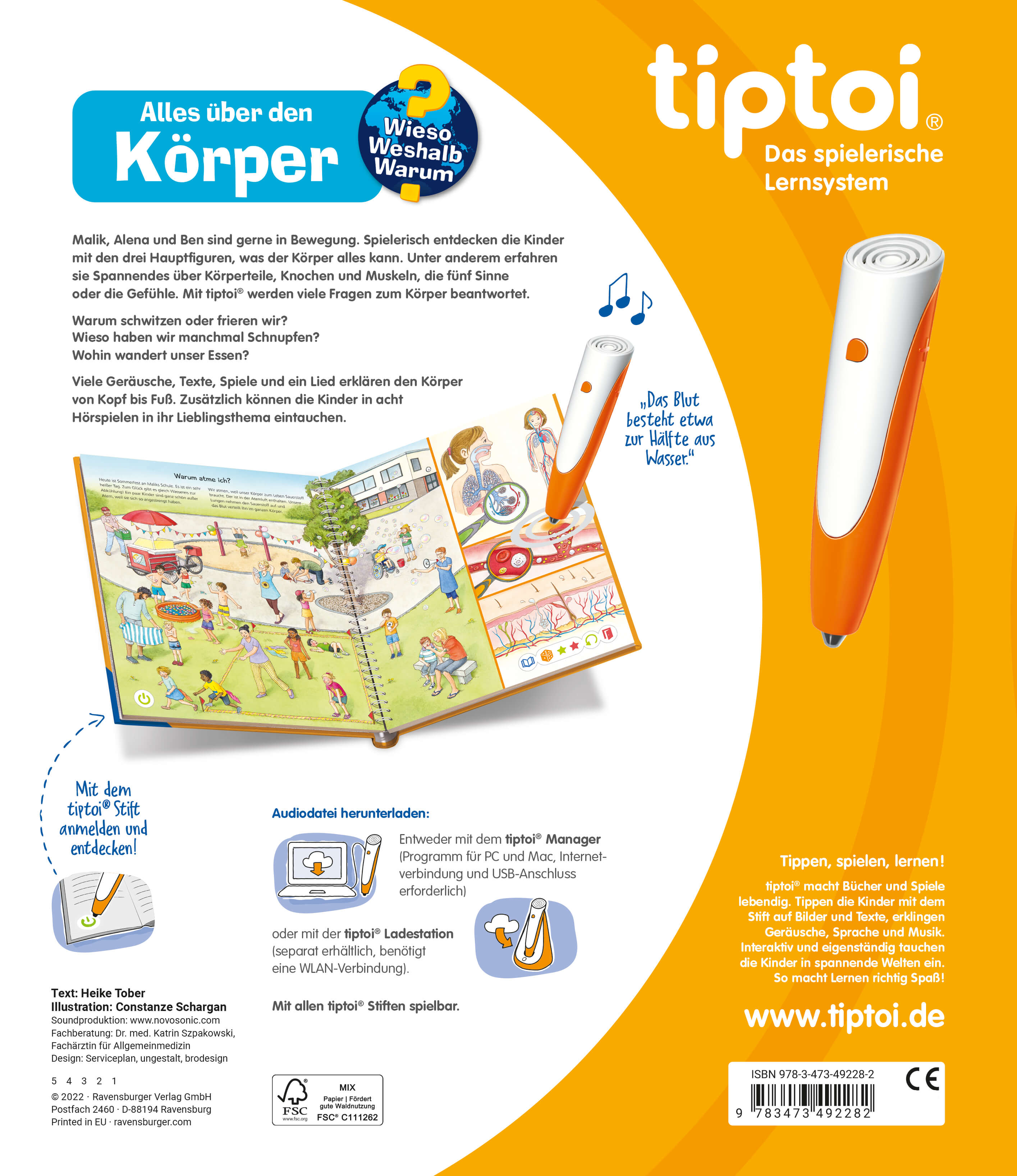 tiptoi® Wieso? Weshalb? Warum? - Alles über den Körper