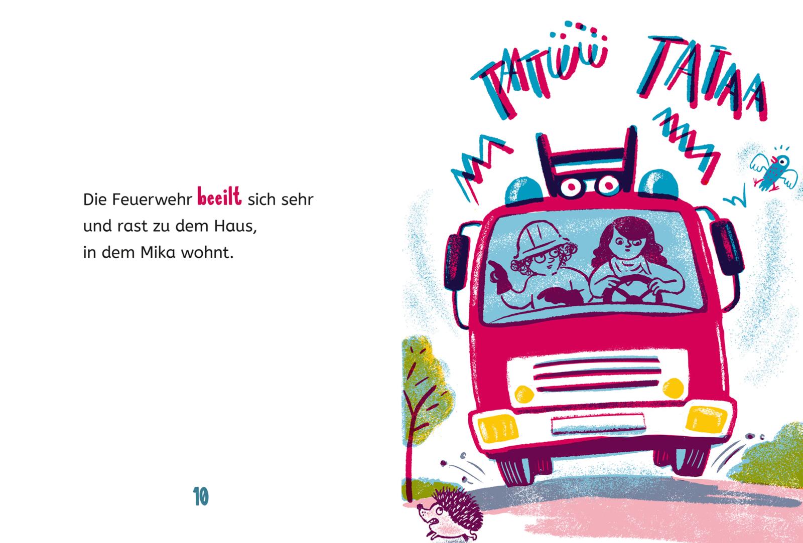 Die Feuerwehr kommt nackig her: Einfach Lesen Lernen