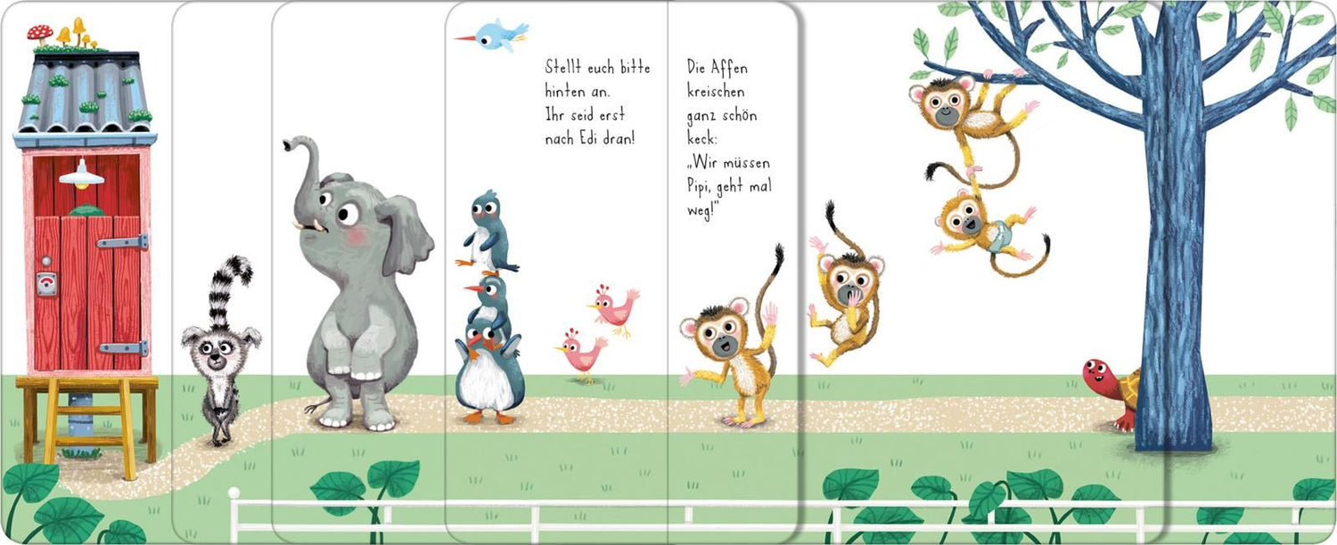 Der ganze Zoo geht aufs Klo: Mit lustigen Verwandlungsseiten