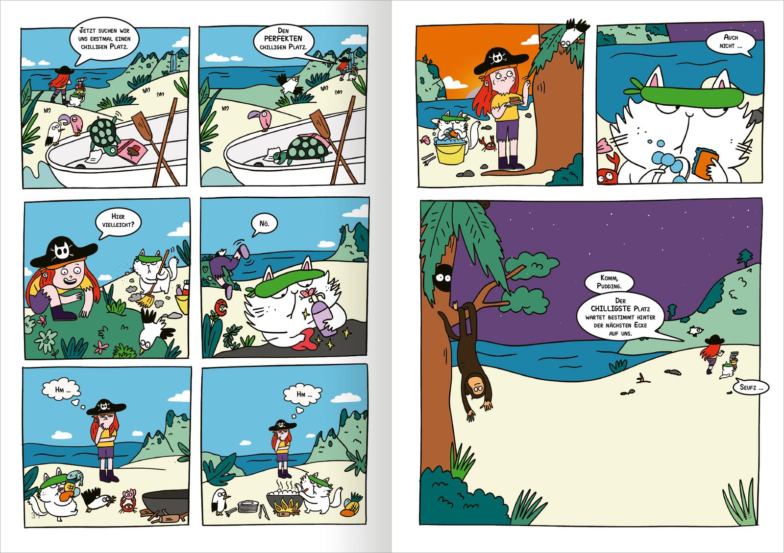 ArsEdition GmbH 9783845859965 Chilli, die faulste Piratin der Welt Ein Vorlesebuch mit Comics (5)