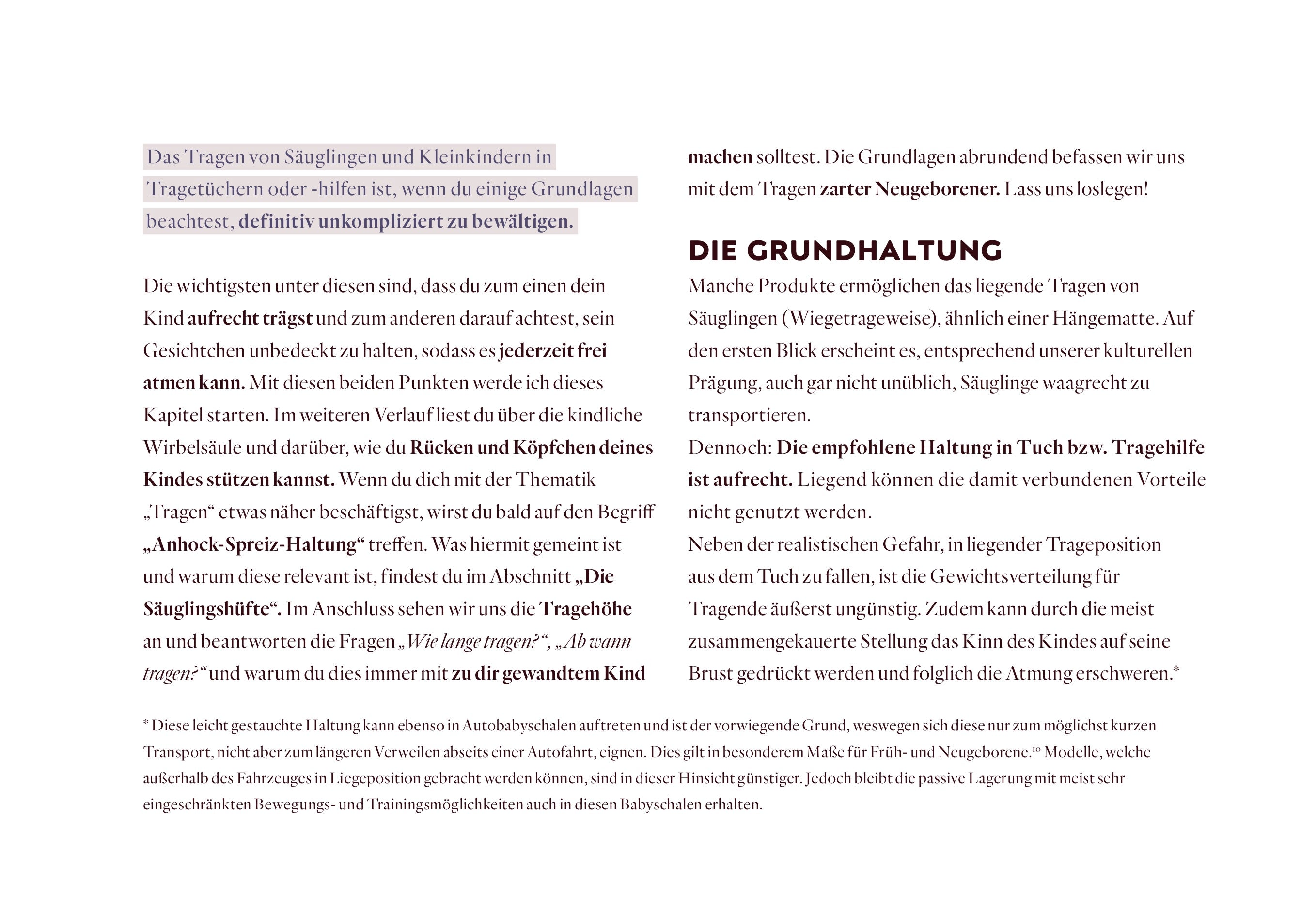 Tragen – Kompaktwissen & Orientierungshilfe