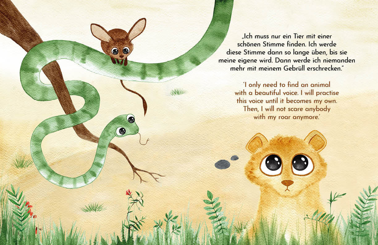 Brüll, kleiner Löwe - Roar, Little Lion Zweisprachig in Deutsch und Englisch über Identitä Ingo Blum 9783949514340 Kleine...