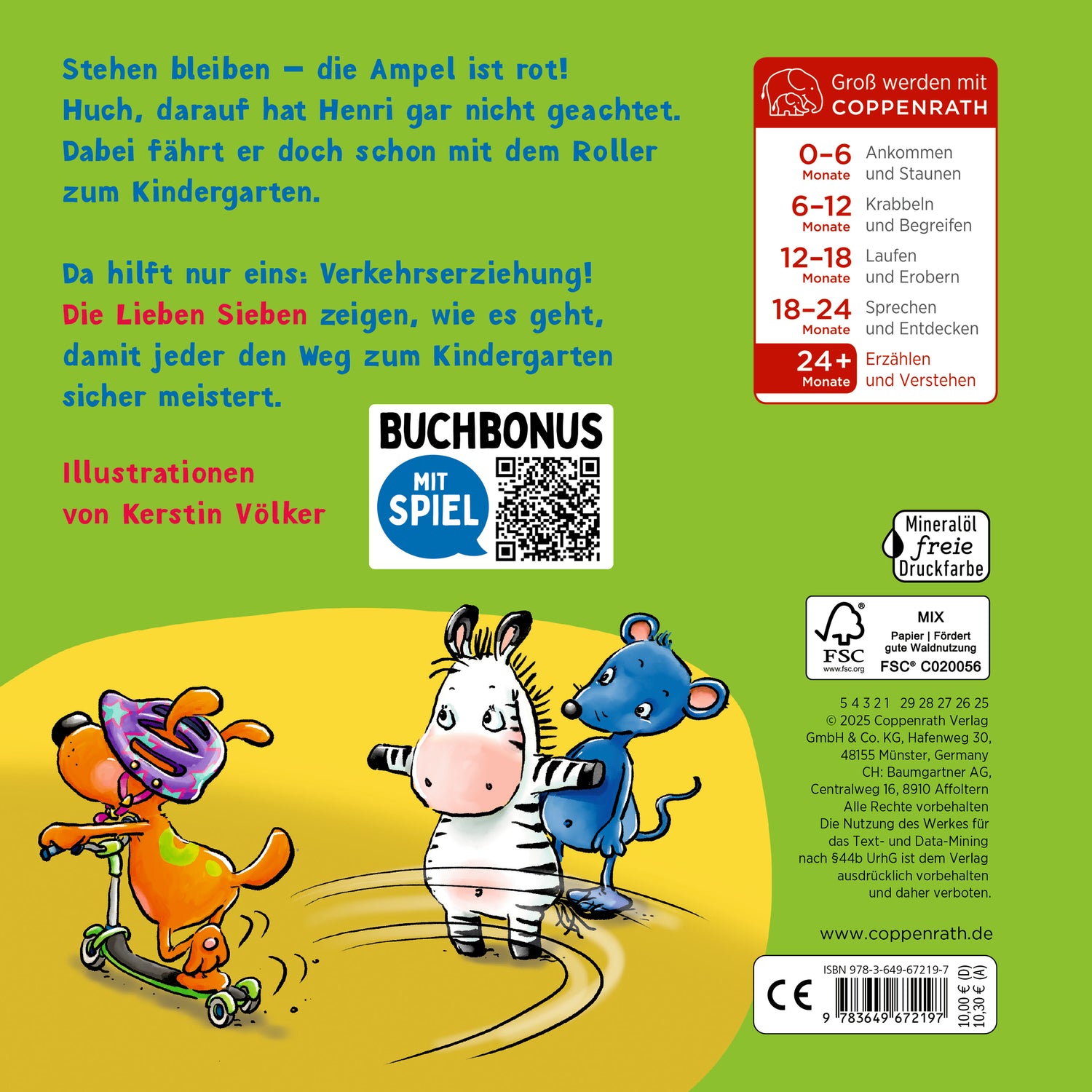 Coppenrath Verlag GmbH & Co. KG 9783649672197 Laufrad, Helm & Zebrastreifen Verkehrserziehung im Kindergarten (2)