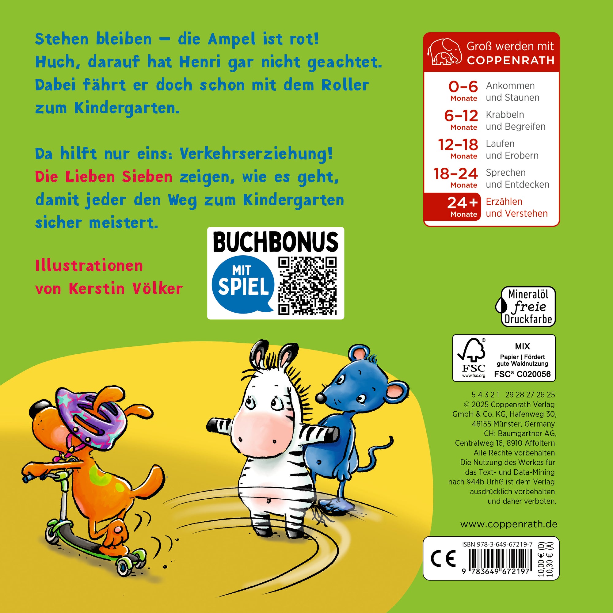 Coppenrath Verlag GmbH & Co. KG 9783649672197 Laufrad, Helm & Zebrastreifen Verkehrserziehung im Kindergarten (2)