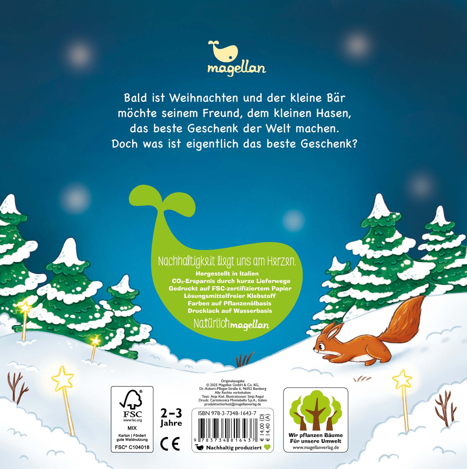 Das beste Weihnachtsgeschenk bist du Bilderbuch ab 2 Jahren über Weihnachten und Freund Anja Kiel 9783734816437 Magellan ...