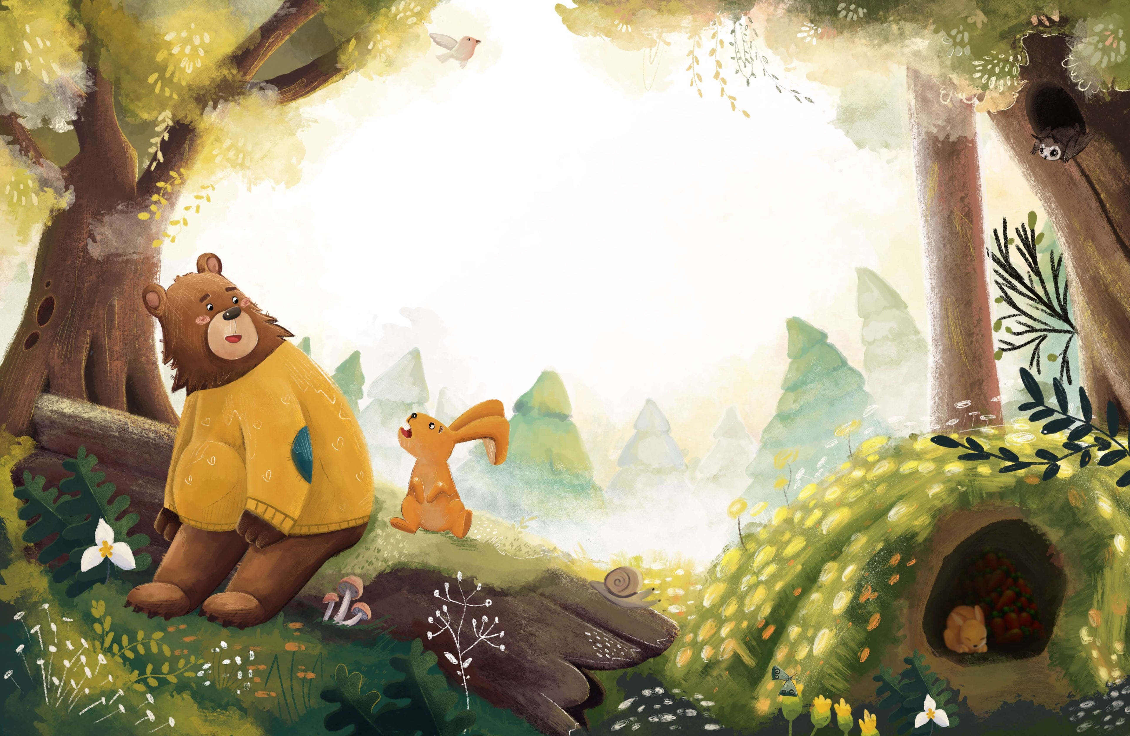 Der Bär hat heute Lust zu feiern – Today, The Bear Wants to Party Bilderbuch in Deutsch und Englisch über kleine Lüg Klei...