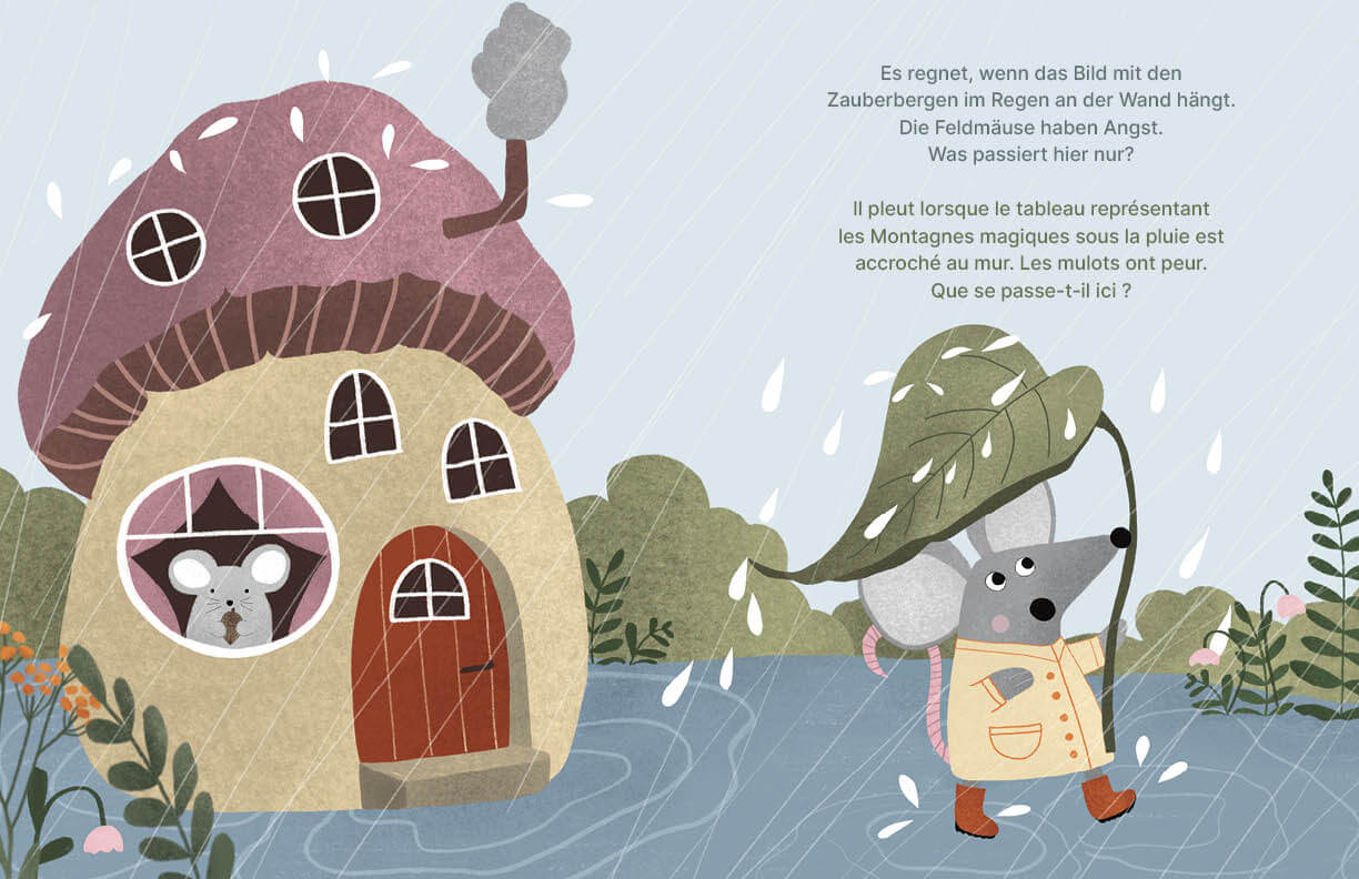 Der Igel, der das Wetter malte - Le hérisson qui peignait le temps Zweisprachig in Deutsch und Französisch über Mut,  Kle...