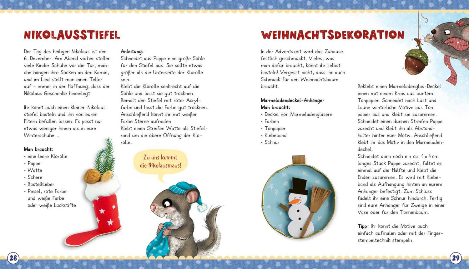 Der kleine Siebenschläfer: Das machen wir im Winter! Bastel-Ideen und Rezepte Sabine Bohlmann 9783522188555 Thienemann - ...