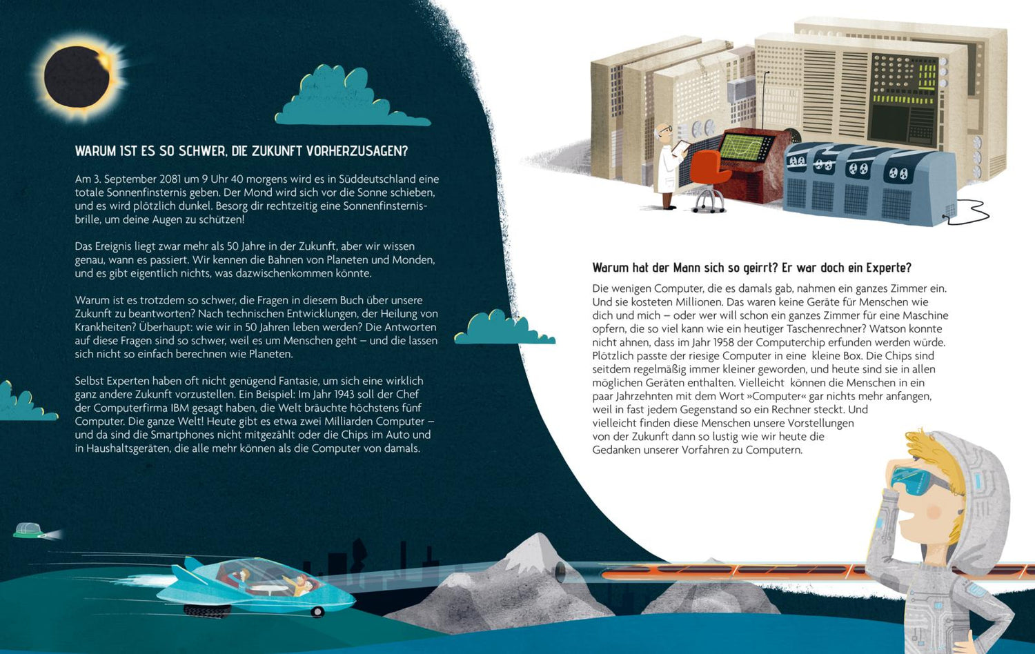 Einmal Zukunft und zurück Kindersachbuch über die Welt von Morgen Christoph Drösser 9783522306867 (3)