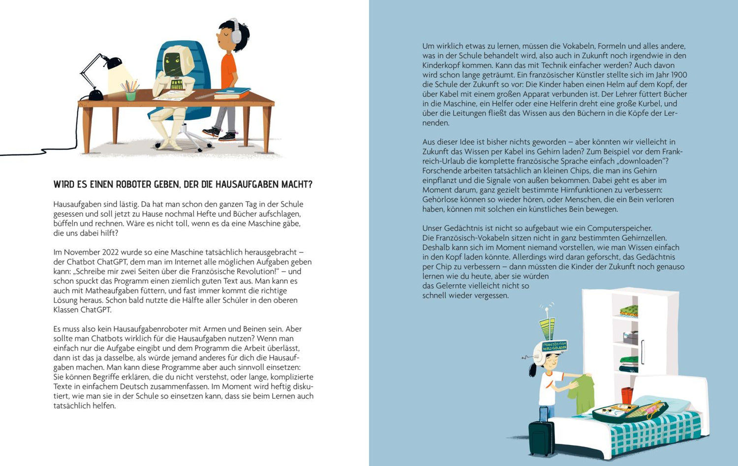 Einmal Zukunft und zurück Kindersachbuch über die Welt von Morgen Christoph Drösser 9783522306867 (4)