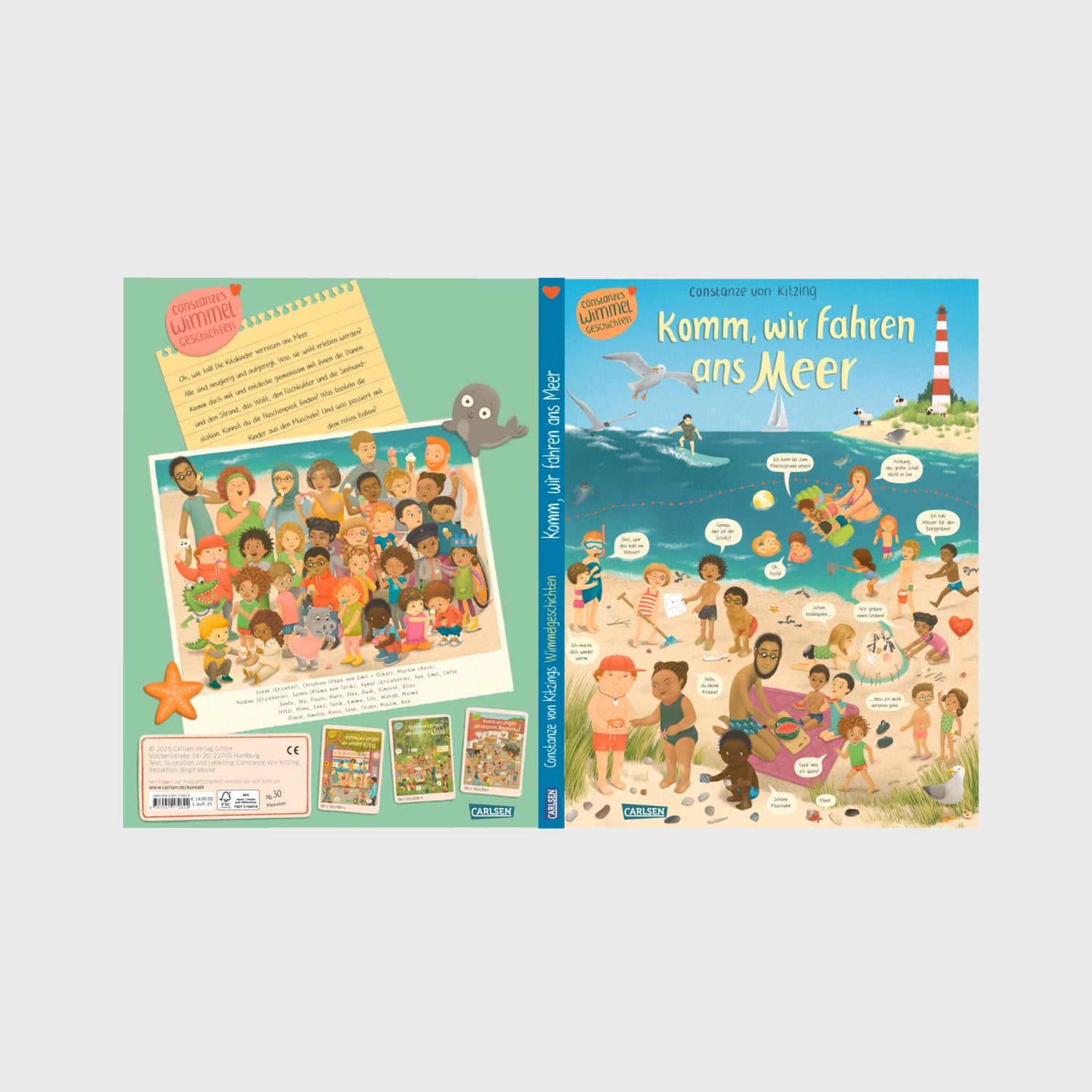 Komm, wir fahren ans Meer (Constanze von Kitzings Wimmelgeschichten 4) Constanze von Kitzing 9783551172624 (4)