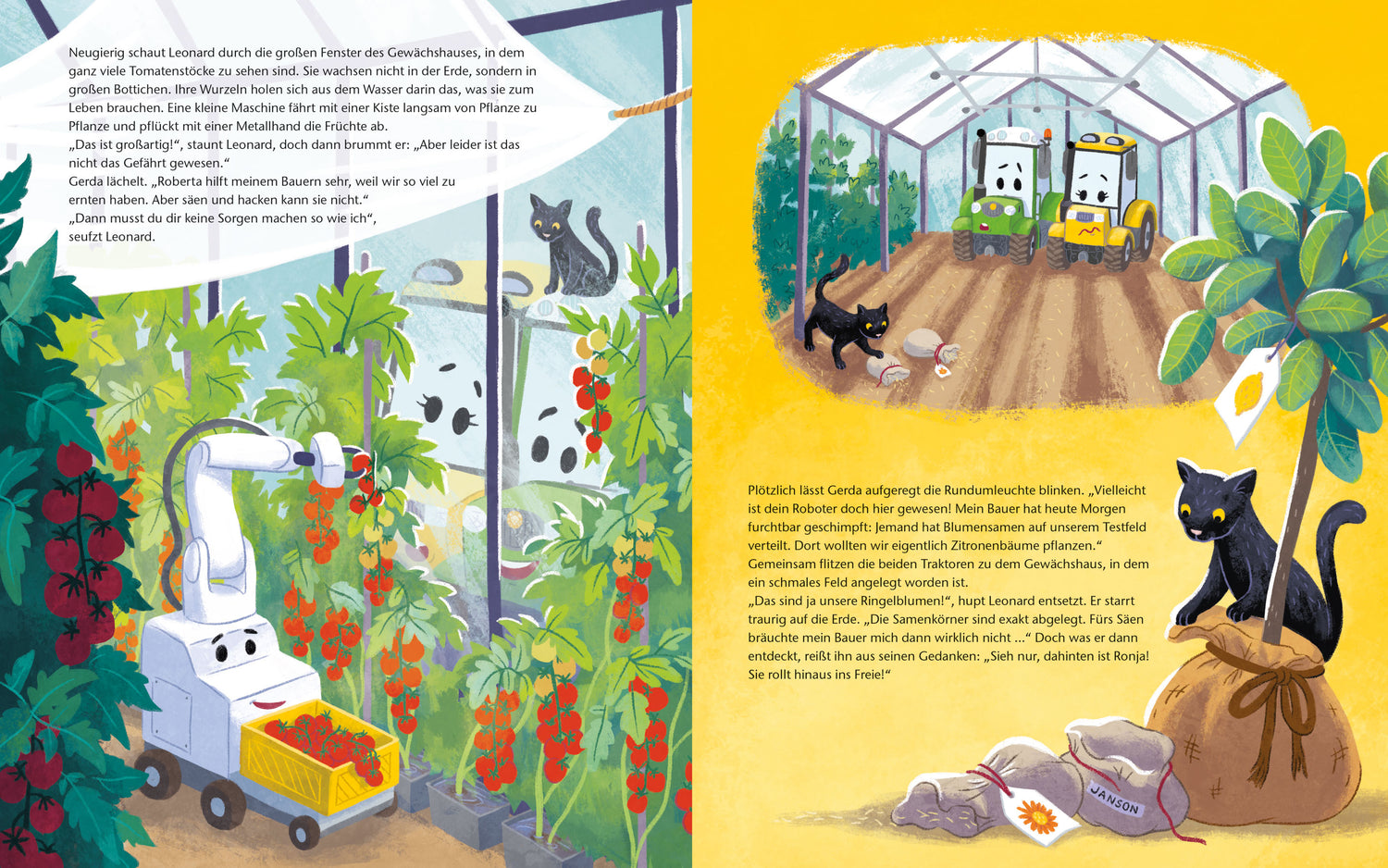 Leonard - Ein Traktor bringt Licht ins Dunkel Ein Bilderbuch für Kinder ab 3 Jahren über Fahrzeu Suza Kolb 9783734820991 (3)