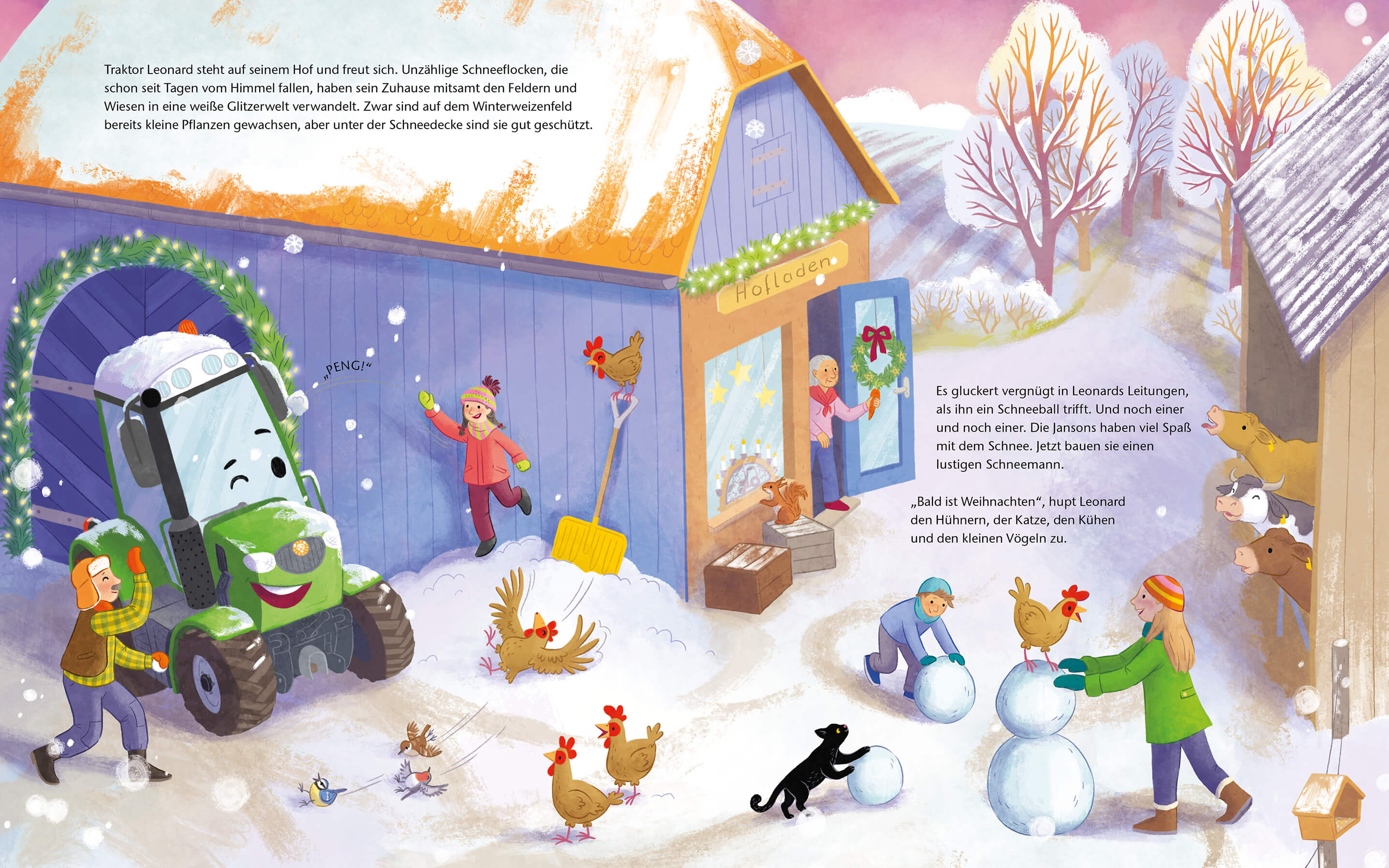 Leonard - Ein Traktor rettet Weihnachten Ein Bilderbuch für Kinder ab 3 Jahren über Tiere,  Suza Kolb 9783734821653 Magel...