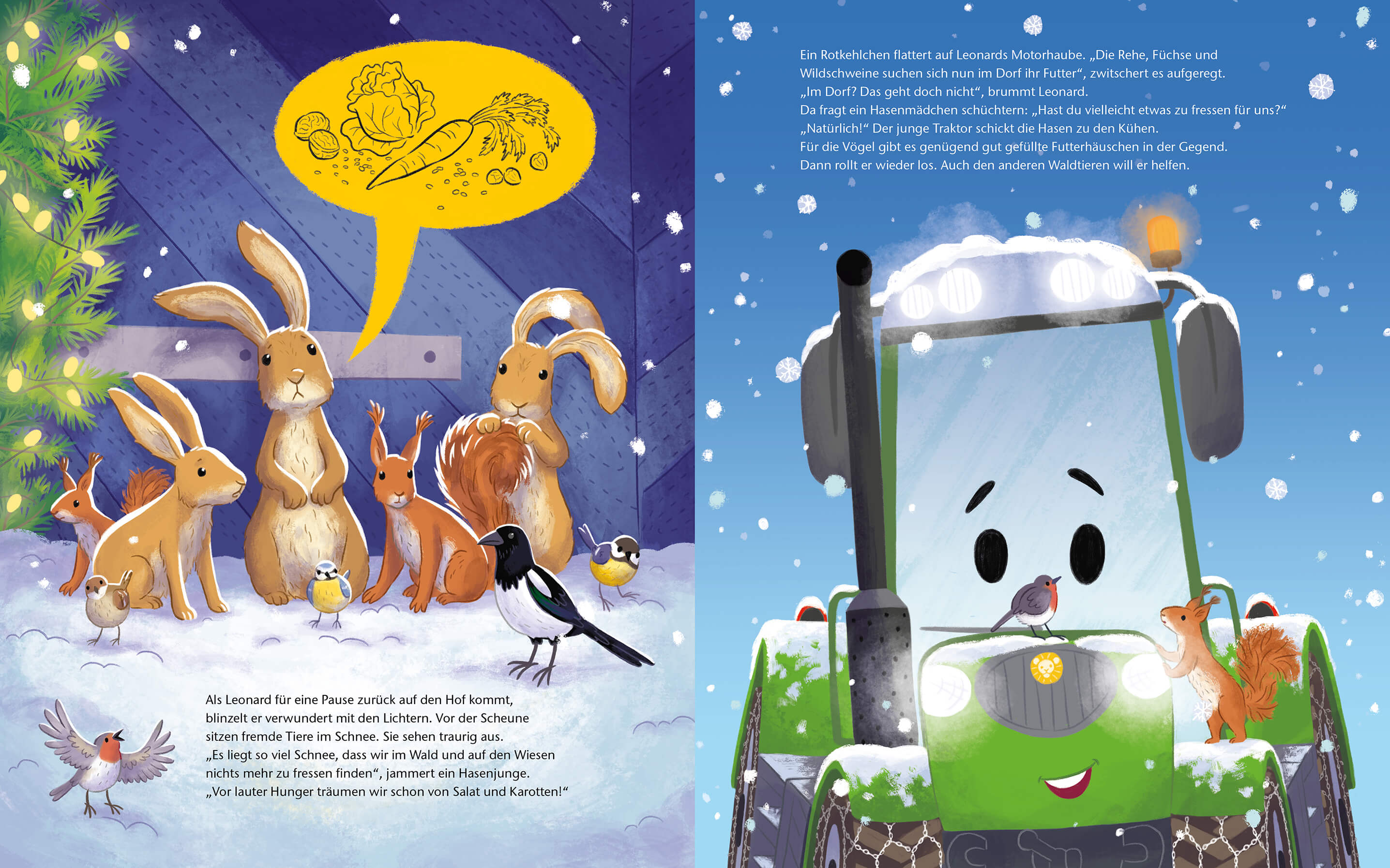 Leonard - Ein Traktor rettet Weihnachten Ein Bilderbuch für Kinder ab 3 Jahren über Tiere,  Suza Kolb 9783734821653 Magel...