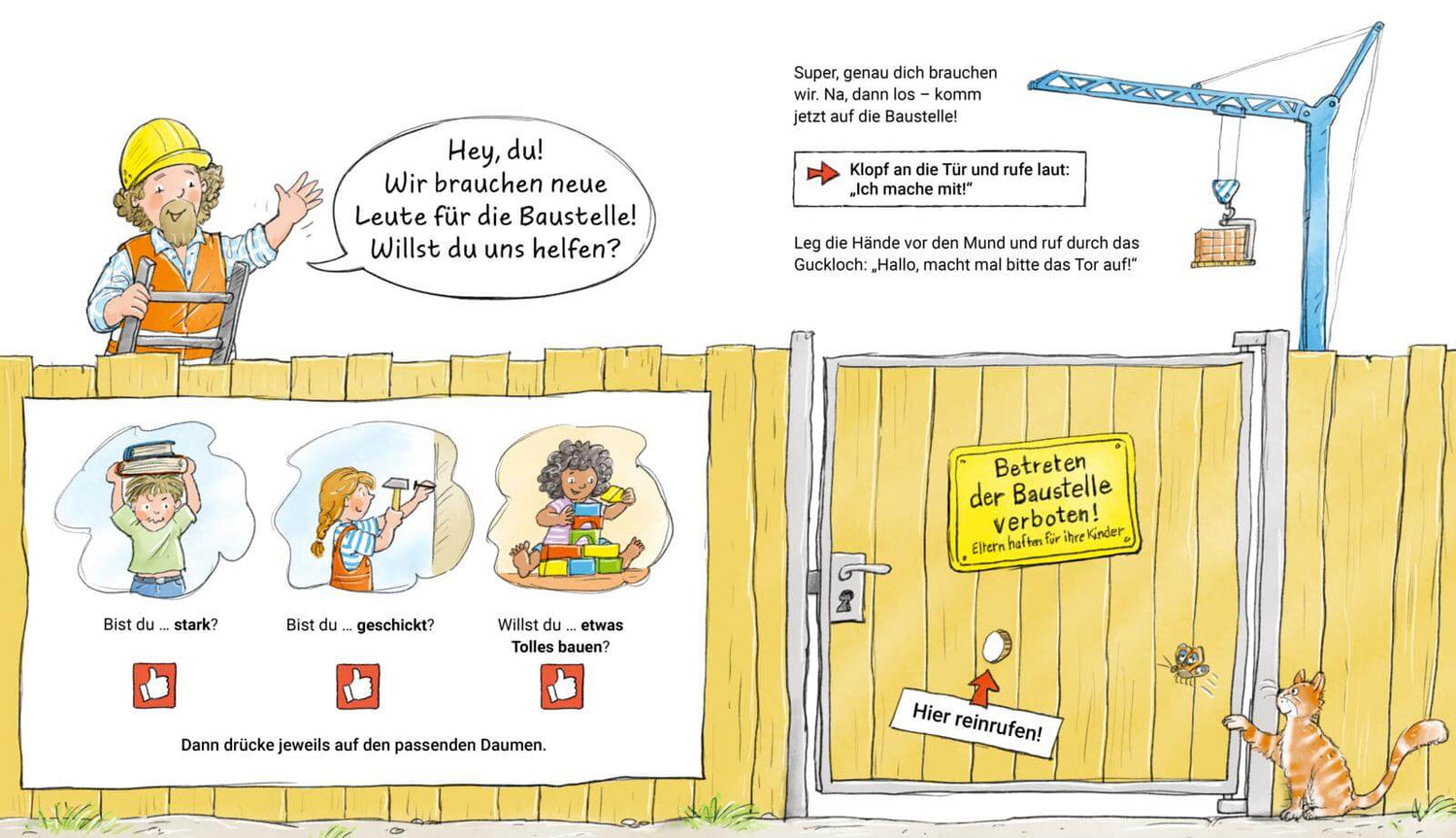 Mach mit - Auf der Baustelle Sandra Grimm 9783551254429 Carlsen Verlag GmbH (3)