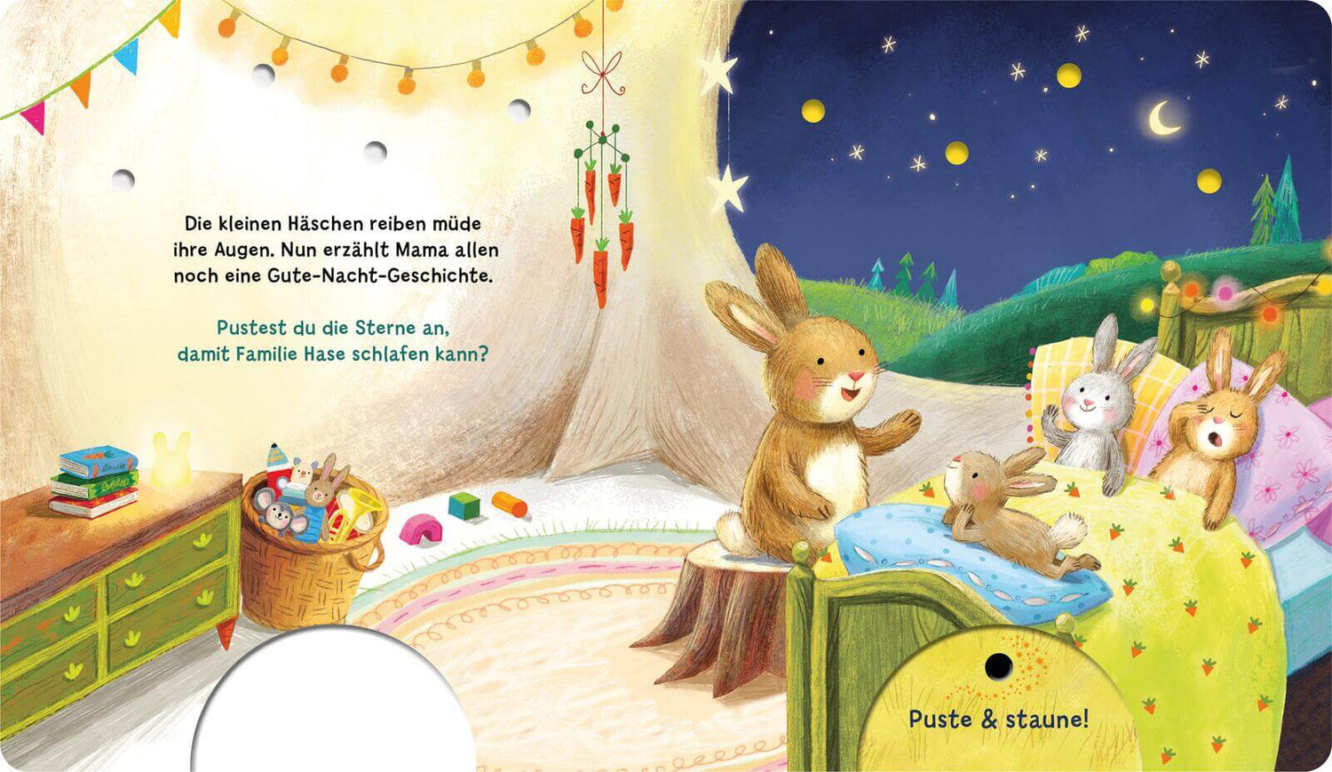 Mein Puste-Licht-Buch: Schlaf schön, kleiner Schatz! Mit Puste-Licht und LED-Lämpchen Madlen Ottenschläger 9783480240944 ...