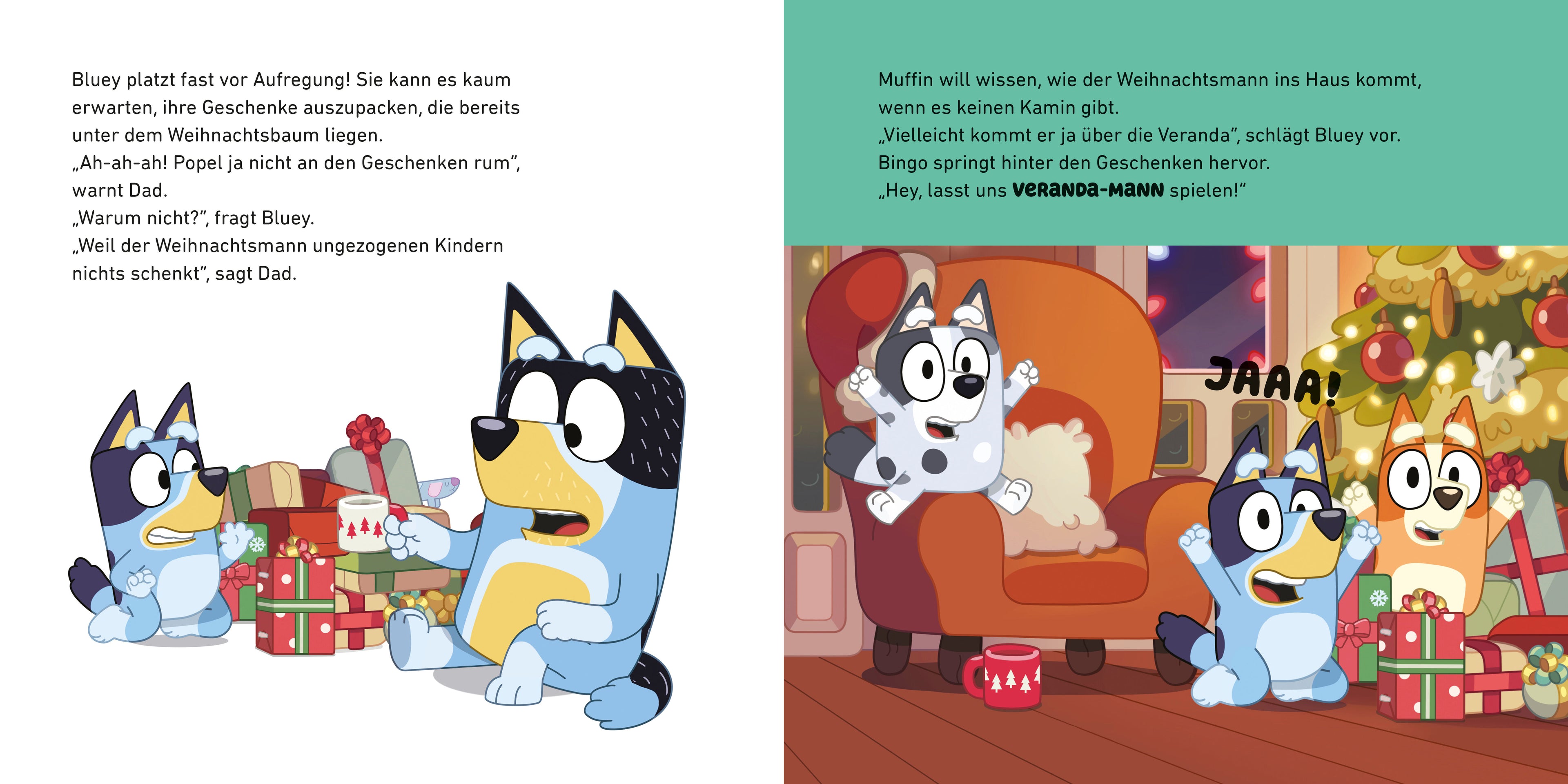 Penguin Junior 978-3-570-18197-3 BLUEY – Fröhliche Weihnachten mit Veranda-Mann Bilderbuch für Kinder ab 3 Jahren (4)