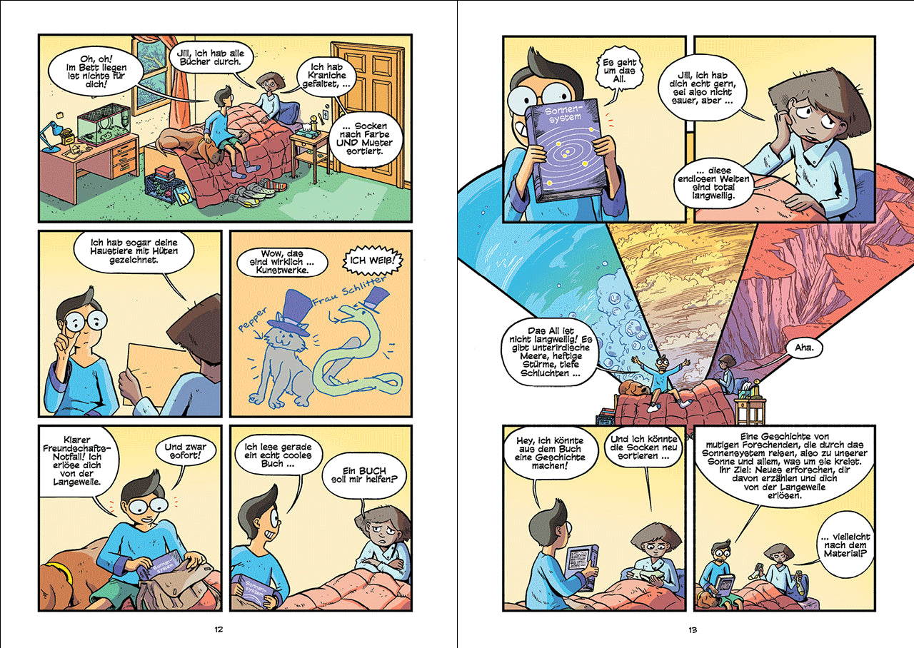 Superbrain-Comics - Expedition Weltraum Erfahre alles über das Weltall und seine Geheimnis Rosemary Mosco 9783743218475 (3)