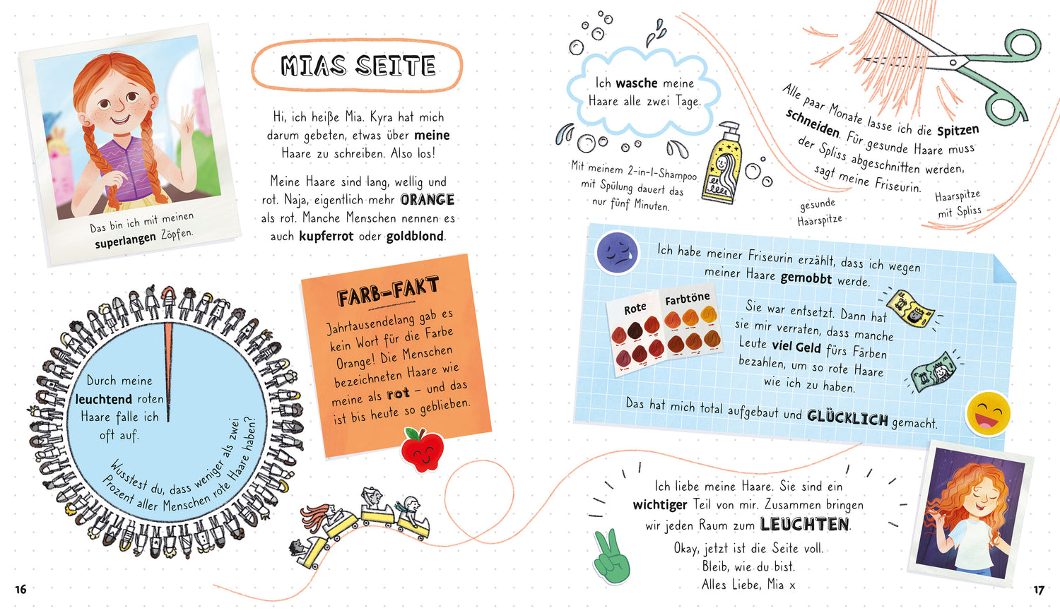 Usborne im dtv 9781035702589 Meine Haare und ich! Bilderbuch über verschiedene Haartypen, mit Fokus  (3)