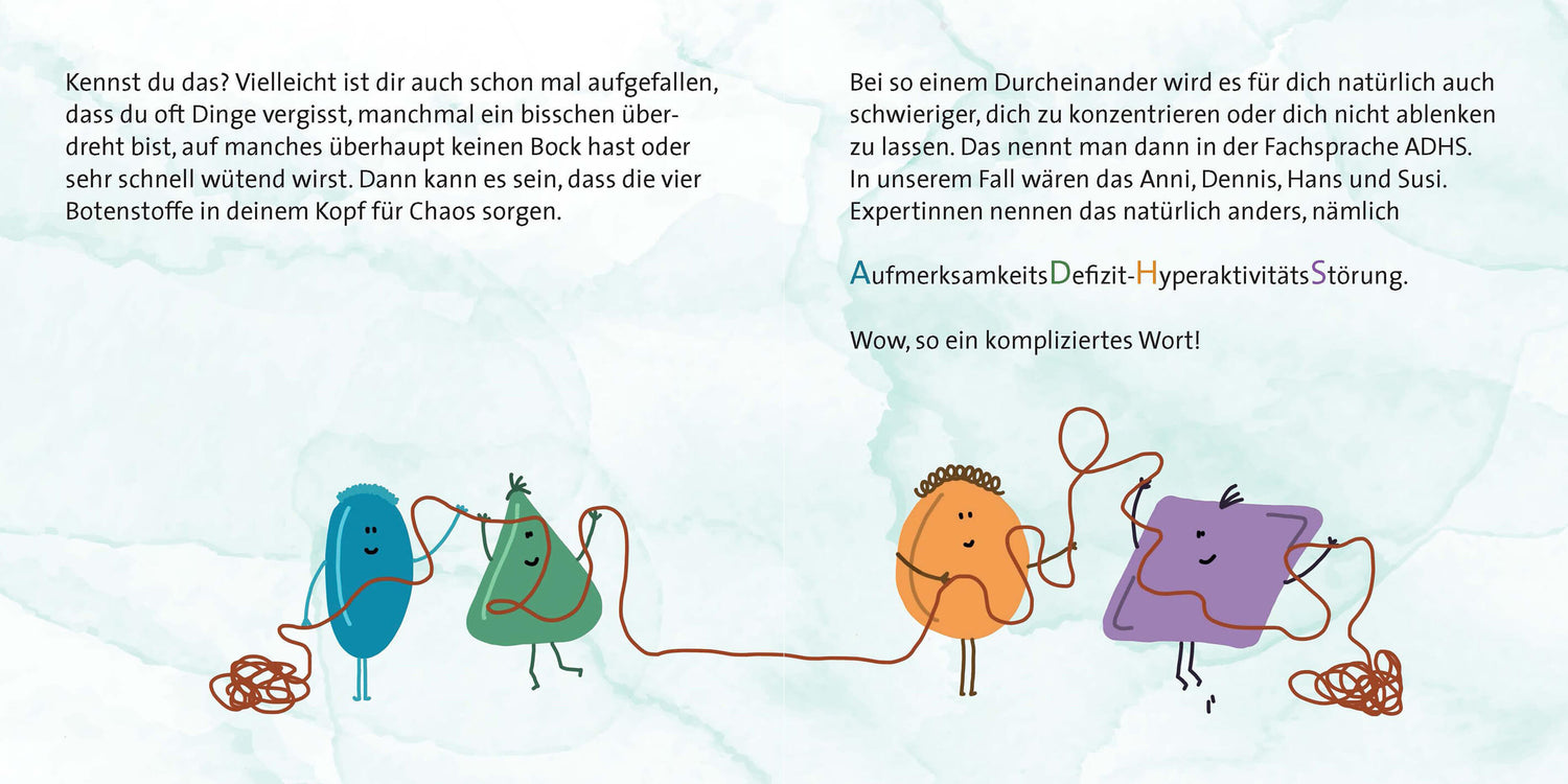Wer macht das Chaos in meinem Kopf? ADHS für Kinder erklärt Leonie Muth 9783863216641 Mabuse Verlag (6)