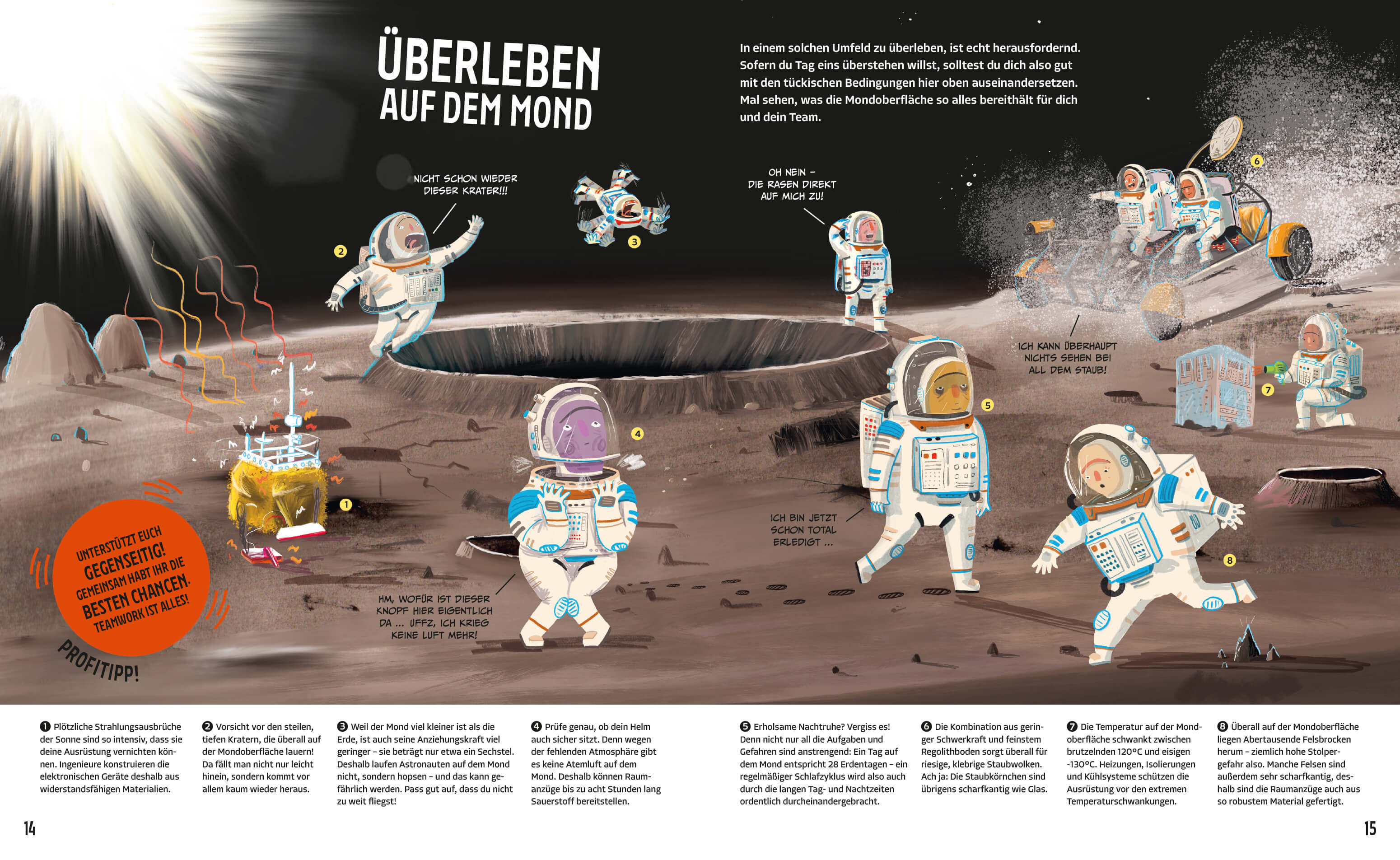 Wie wohnt man auf dem Mond? Spannendes Wissen über den Mond und Raumfahrt für  Joalda Morancy 9783961295159 Karibu (4)