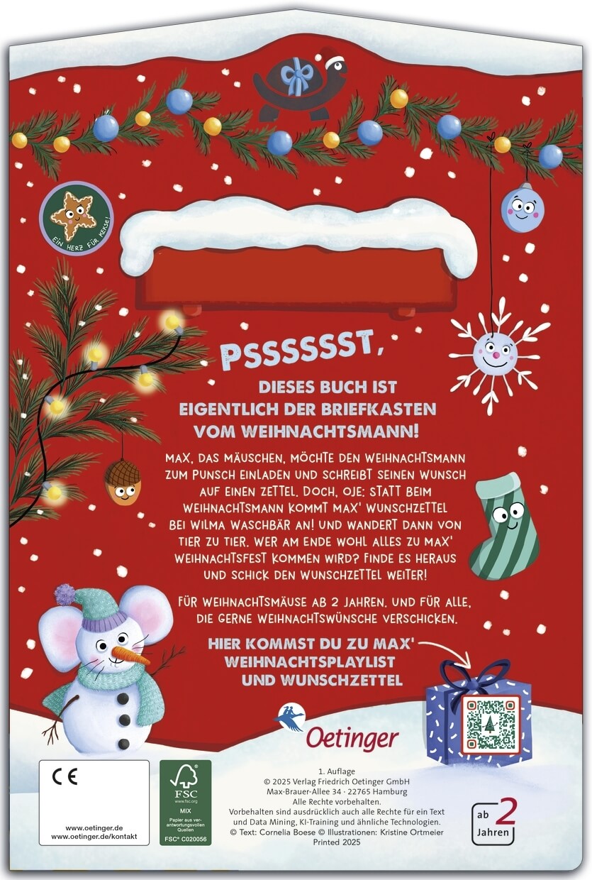 Wirf den Wunschzettel ein! Zum Mitmachen Cornelia Boese 9783751205818 Friedrich Oetinger GmbH (2)