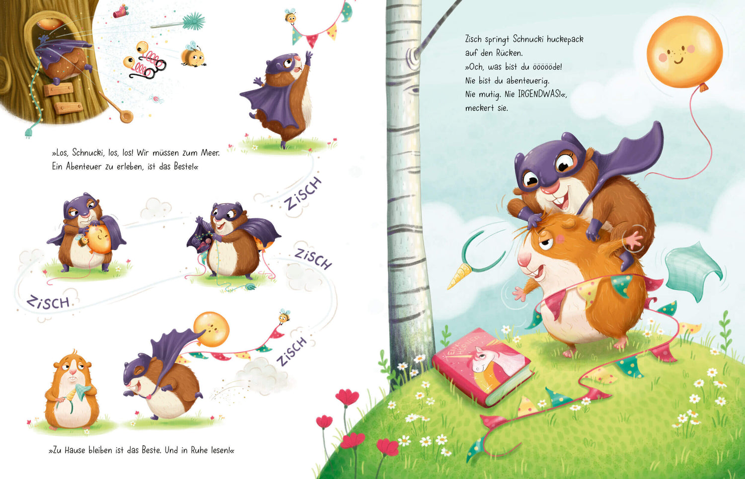 Zisch und Schnucki – Me(e)hr-Abenteuer geht immer! Bilderbuch ab 4 Jahren Ann-Katrin Heger 9783328303602 Penguin Verlag (4)