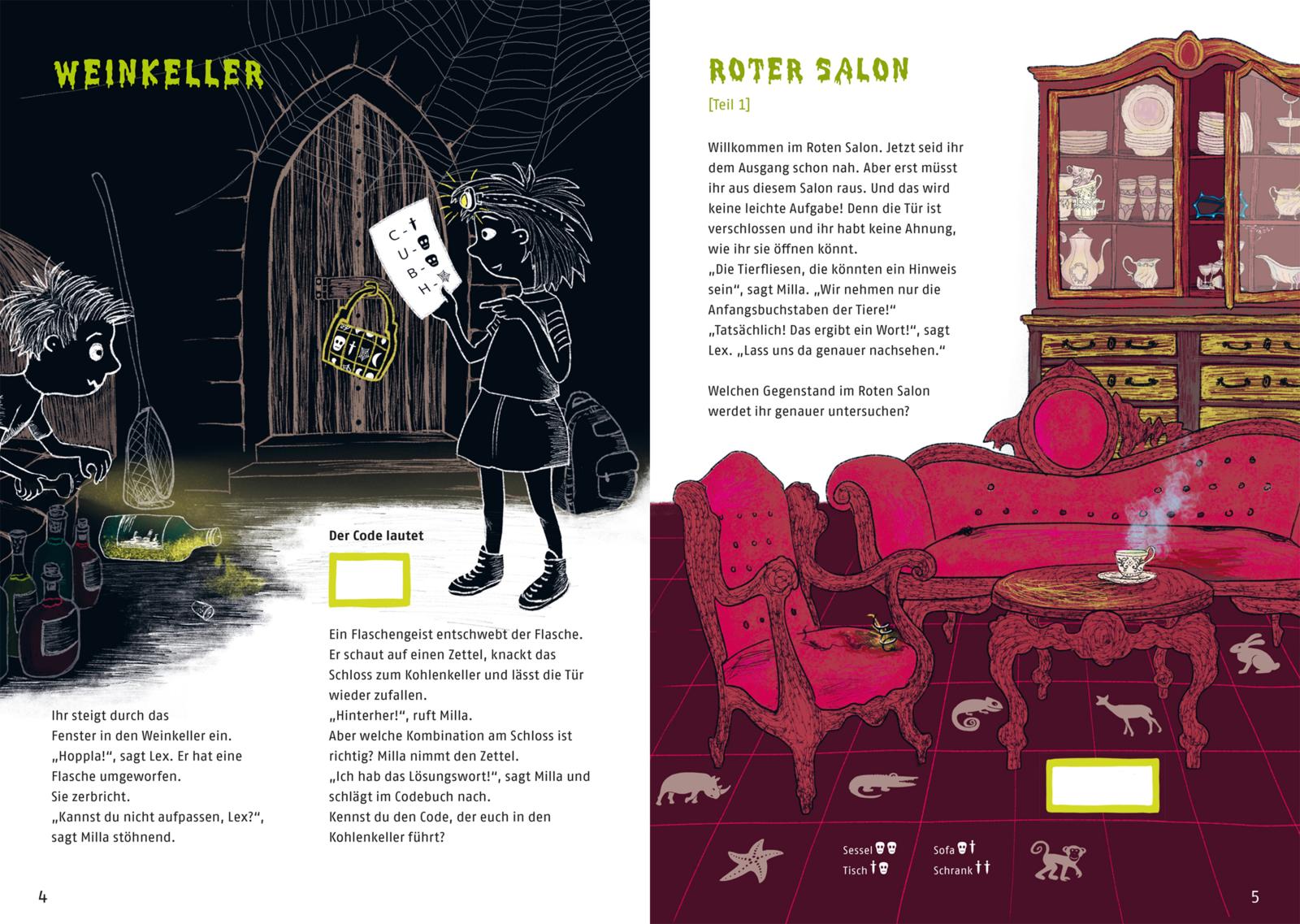 Escape-Buch für Grundschulkinder: Escape Challenge: Gefangen im Gruselschloss