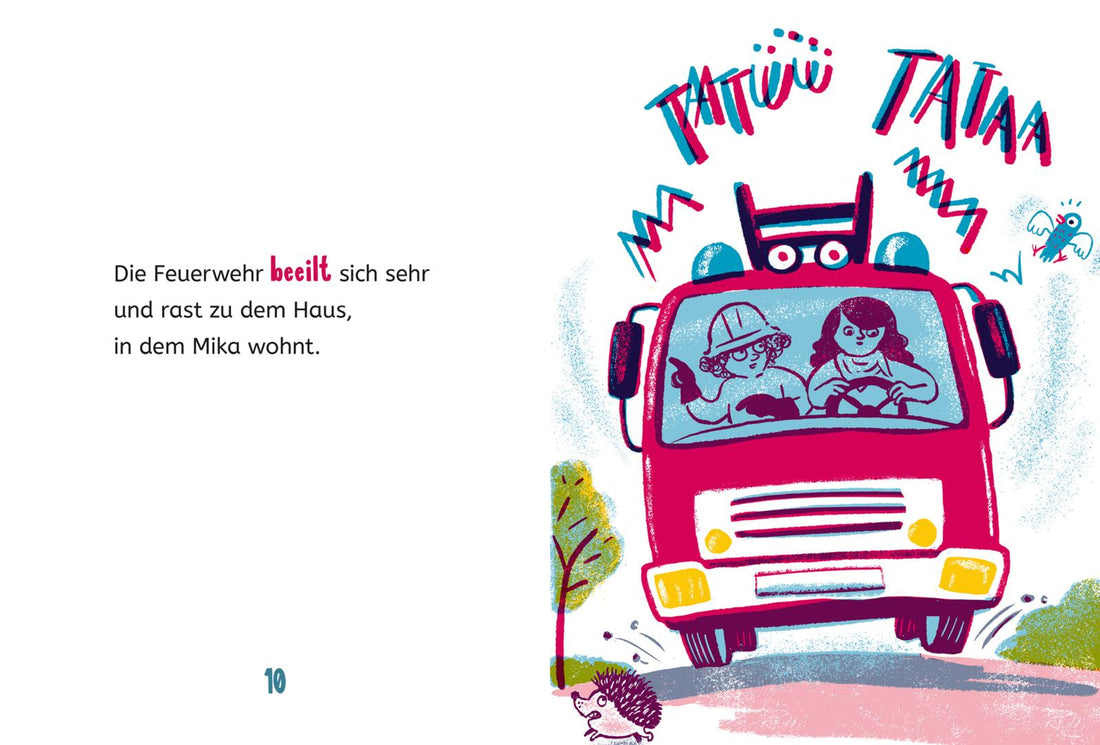 Die Feuerwehr kommt nackig her: Einfach Lesen Lernen