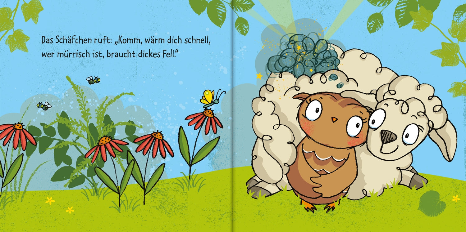 Die kleine Eule hat schlechte Laune