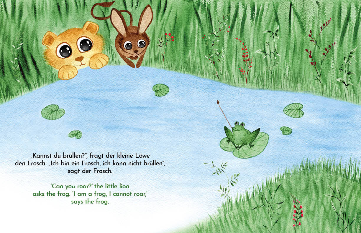  Brüll, kleiner Löwe - Roar, Little Lion Zweisprachig in Deutsch und Englisch über Identitä Ingo Blum 9783949514340 Kleine...