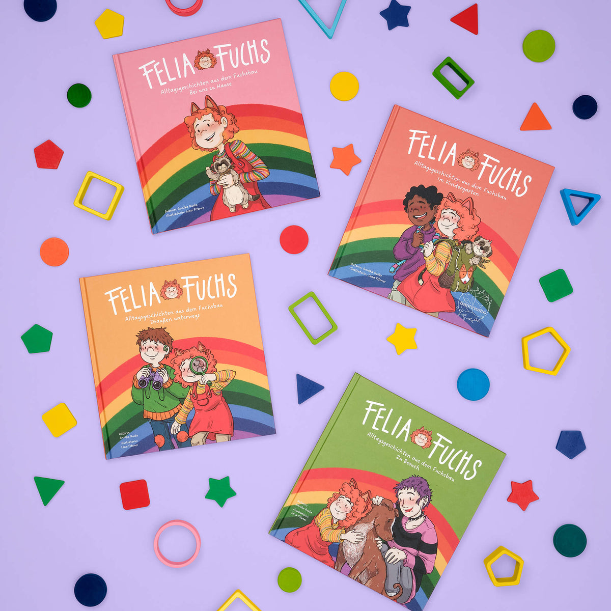 Collage der Felia Fuchs Bücher