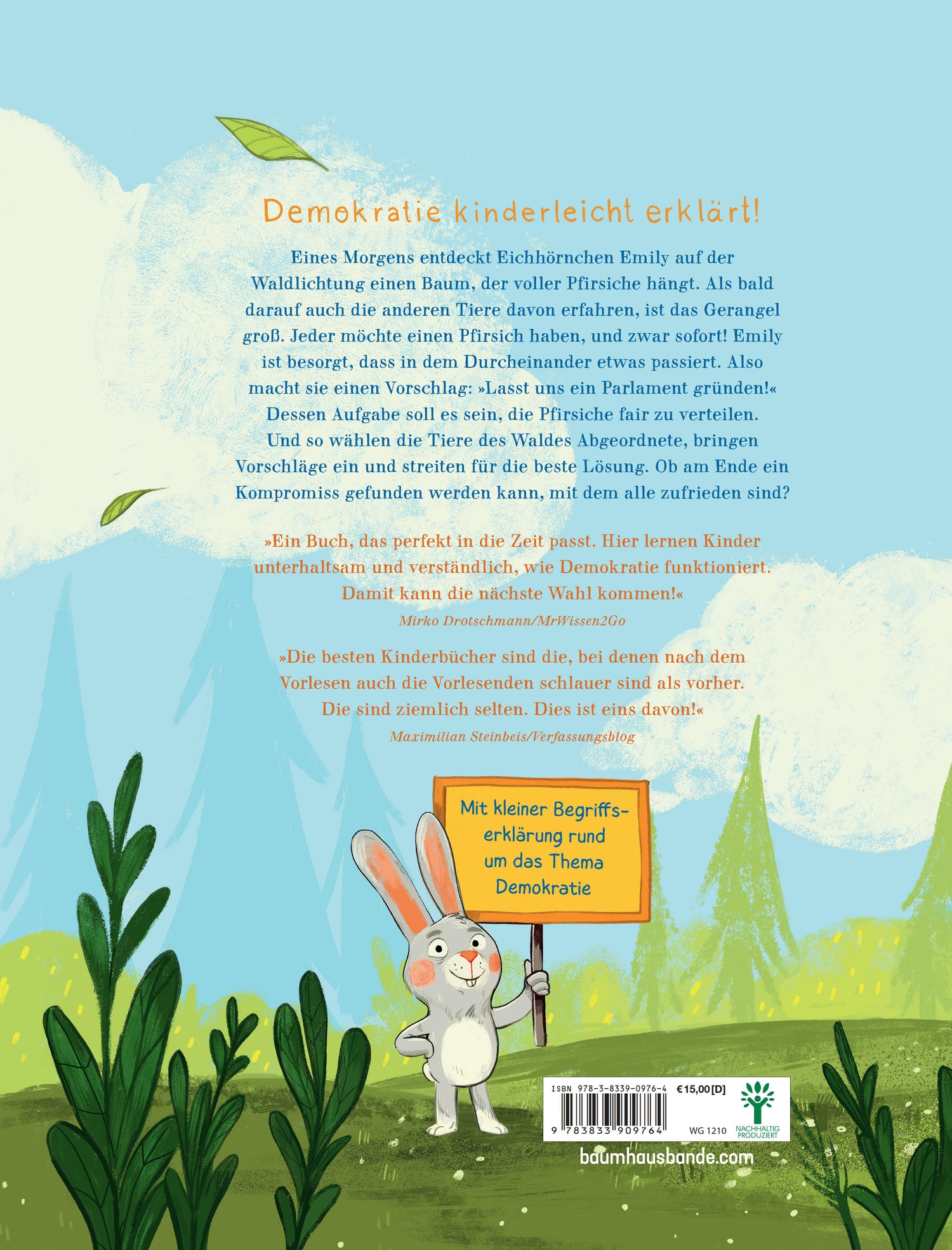  Das Parlament der Tiere Das Bilderbuch zur Bundestagswahl 2025: So versteh Sophie Schönberger 9783833909764 Baumhaus Verl...