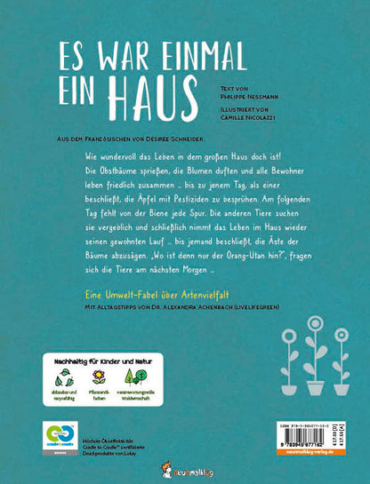  Es war einmal ein Haus Ein berührendes Bilderbuch in Form einer Fabel übe Philippe Nessmann 9783945677162 neunmalklug ver...