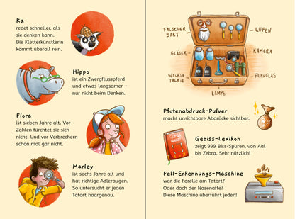 Fischer Sauerländer 978-3-7373-7284-8 Tierdetektive Hippo &amp; Ka – Wer hat den Mops gemopst? (3)