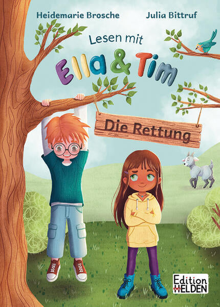 Lesen mit Ella und Tim - Die Rettung: Erstlesebuch für Kinder mit einfachen Worten und Bildern Heidemarie Brosche Edition...