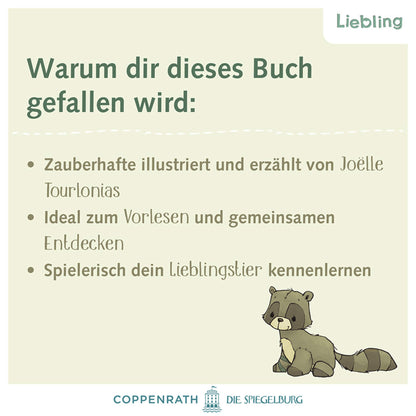  Liebling: Kleiner Waschbär, erzähl mir von dir Joëlle Tourlonias 9783649650232 Coppenrath Verlag GmbH &amp; Co. KG (5)