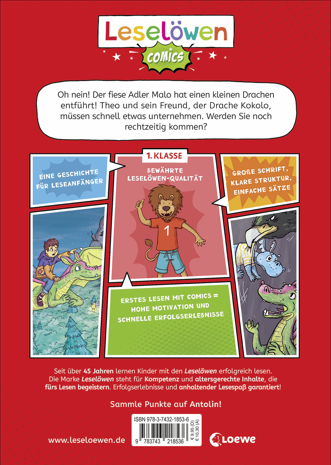Loewe Verlag GmbH 9783743218536 Leselöwen Comics 1. Klasse - Entführung im Drachenwald (2)