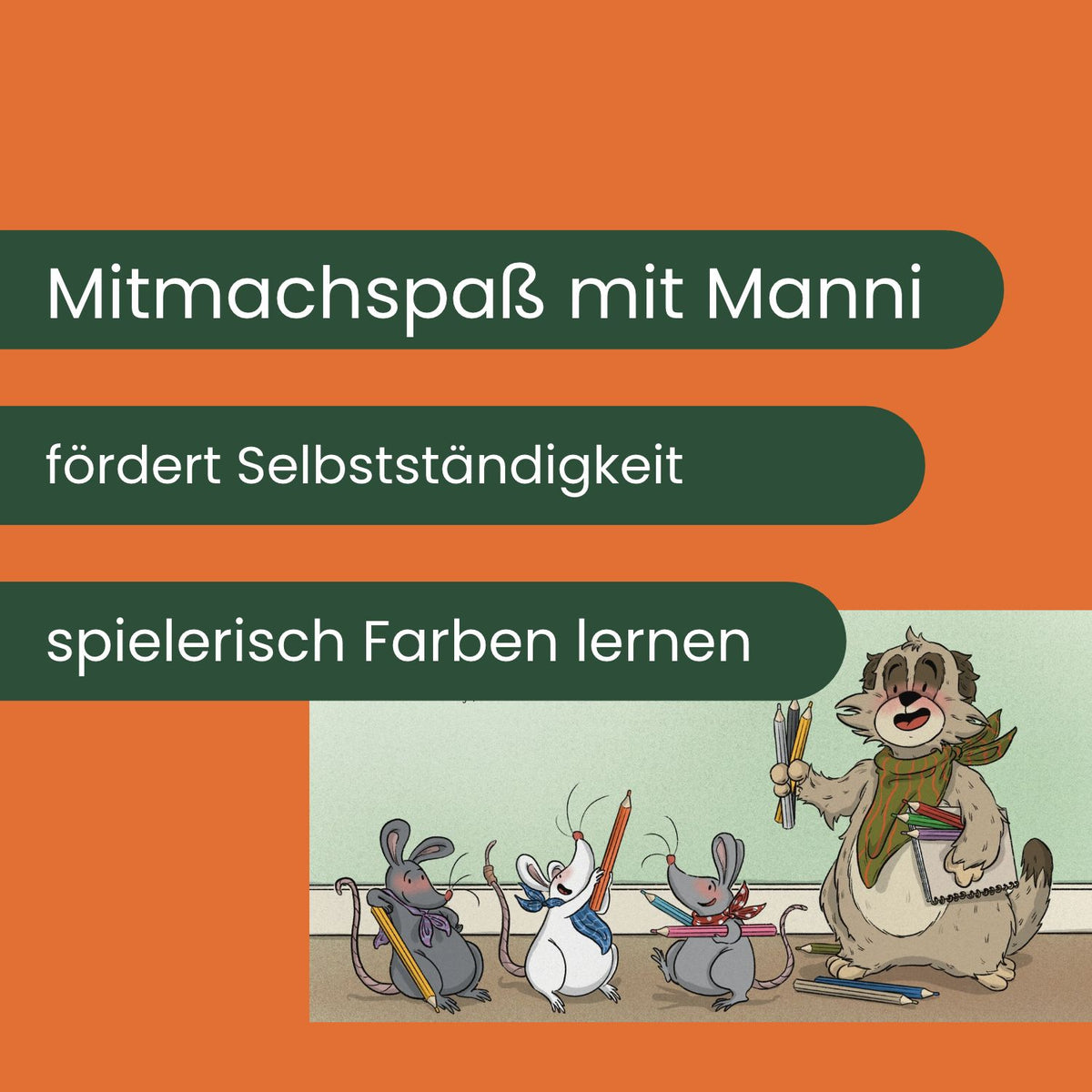 Mannis Mitmachbuch - Mal mit mir, Manni! Innenseite