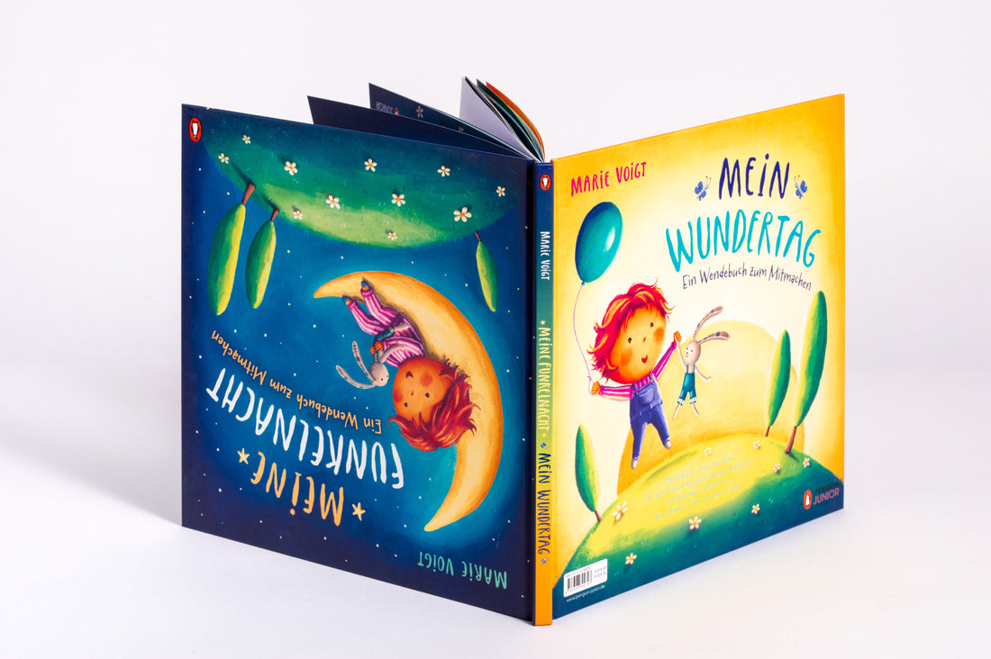 Meine Funkelnacht / Mein Wundertag – Ein Wendebuch zum Mitmachen Bilderbuch ab 4 Jahren Marie Voigt 9783328302797 (2)