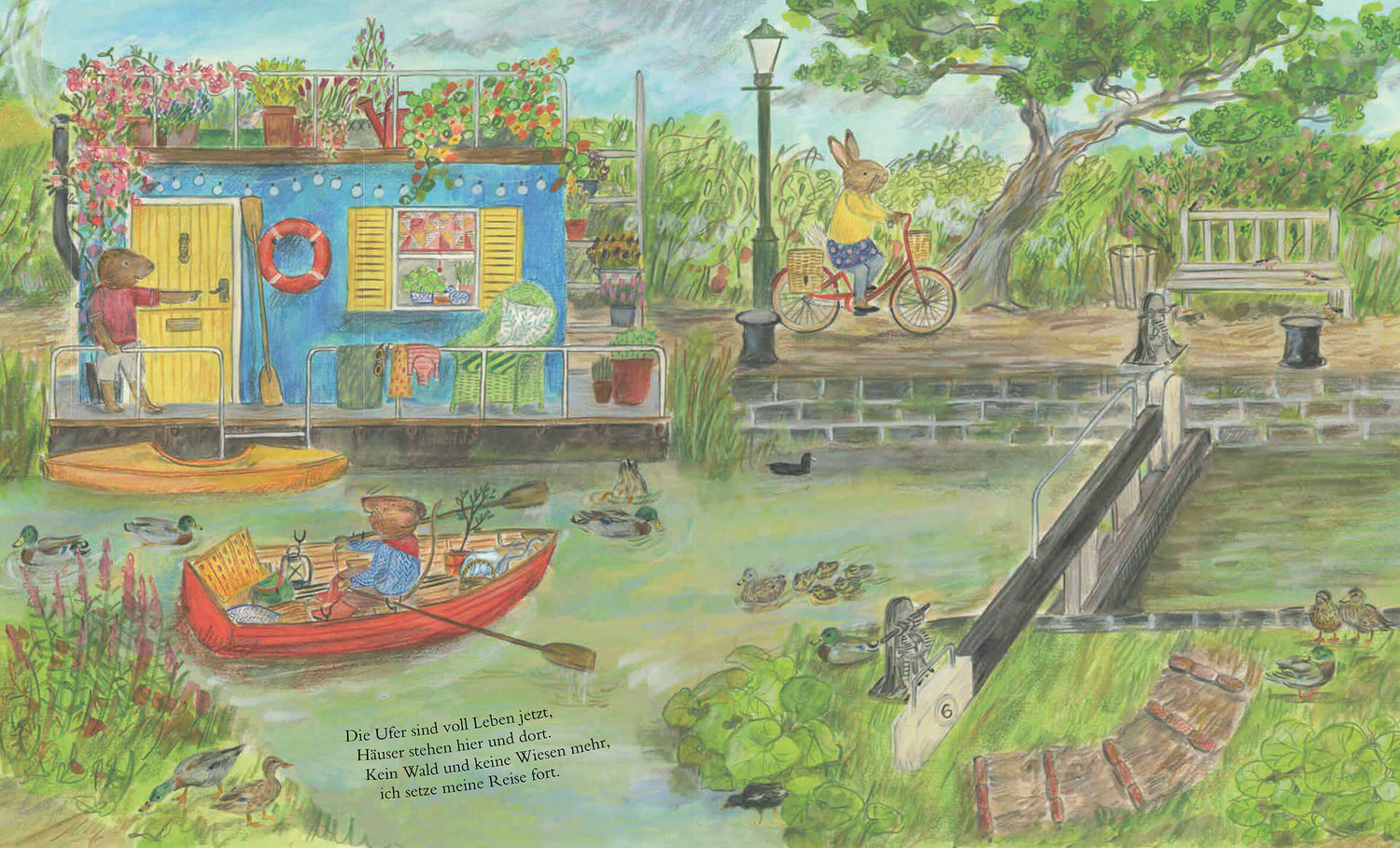  Mit Maus auf dem Fluss Alice Melvin 9783956145896 Verlag Antje Kunstmann GmbH (7)