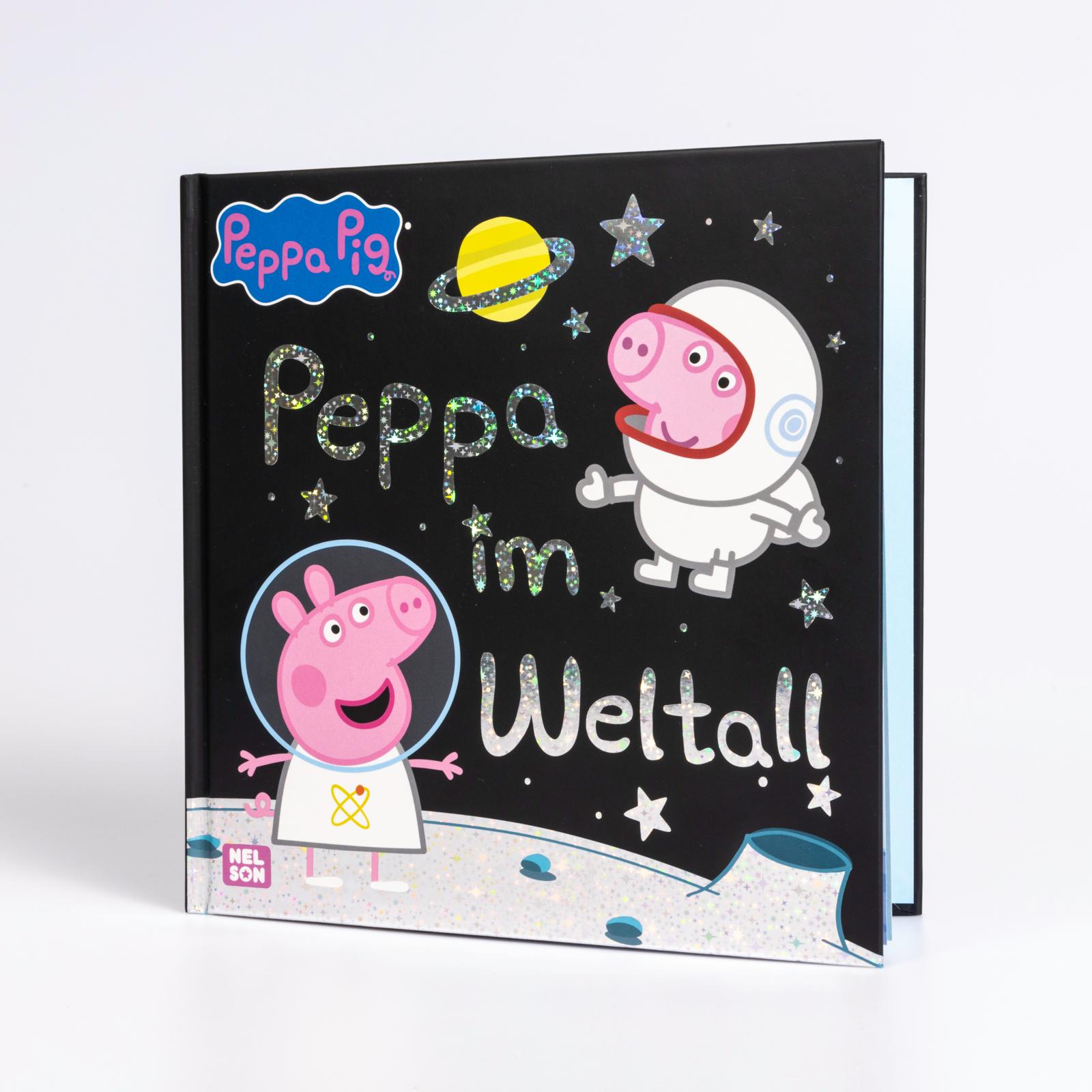 Nelson 9783845126913 Peppa Wutz Bilderbuch: Peppa im Weltall Mit glänzender Folie auf dem Cover (2)