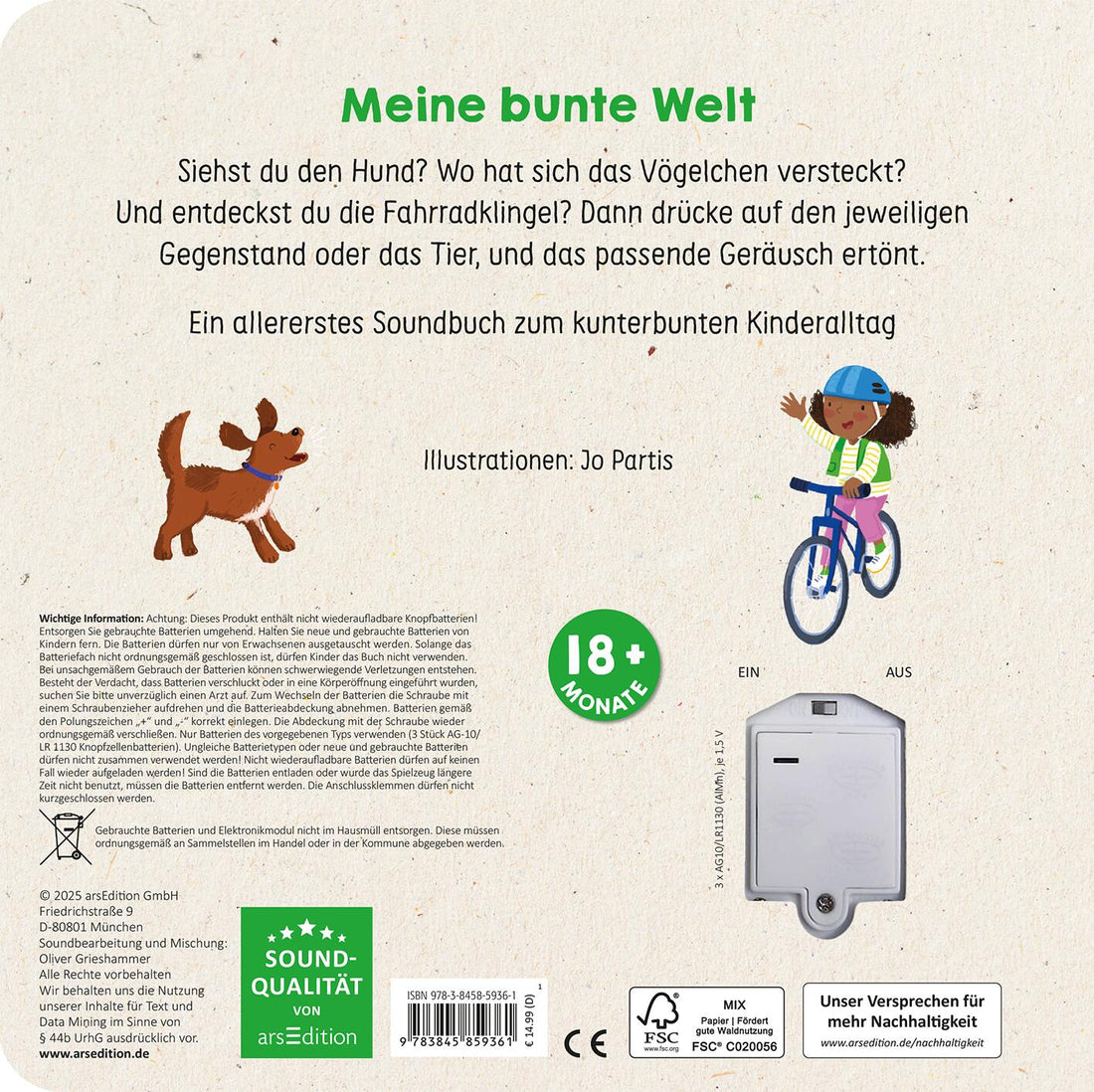 Such mal, hör mal! Mein Tag Mit 25 Sounds 9783845859361 ArsEdition GmbH (2)