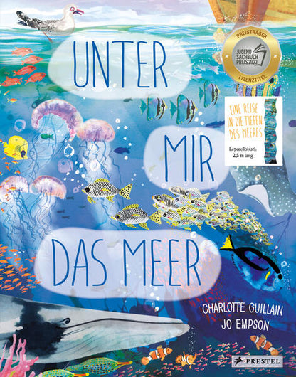 Unter mir das Meer Leporello-Wendebilderbuch mit 2,5 Metern Spannweit Jo Empson 9783791375427 (1)