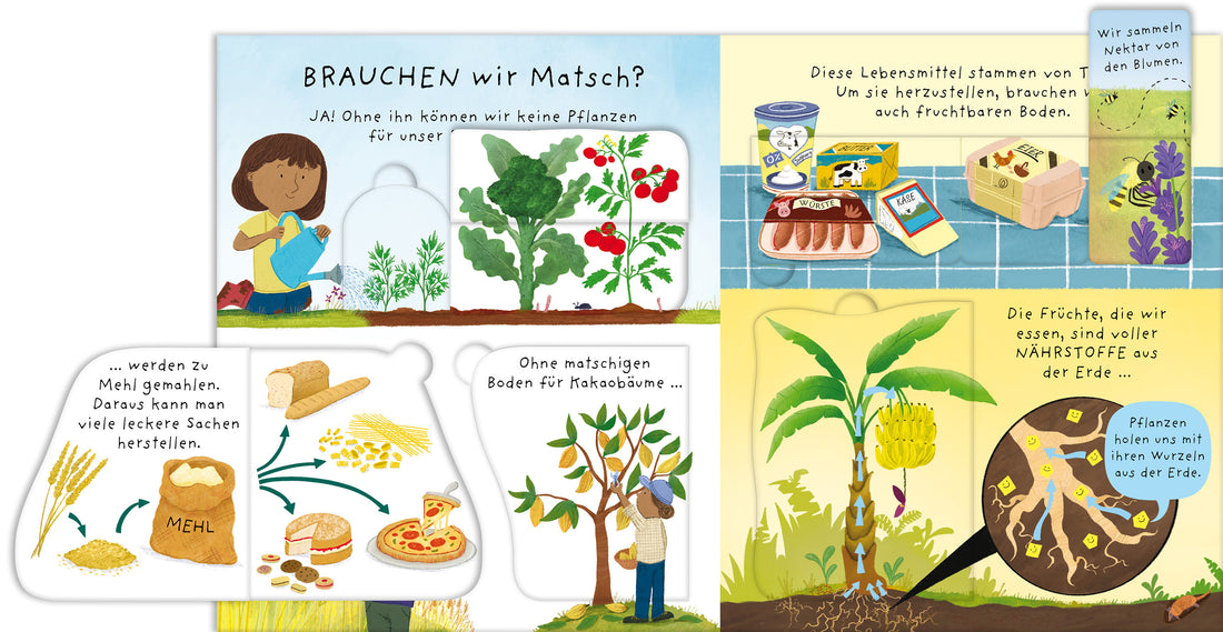 Was ist eigentlich Matsch? Sachbilderbuch mit über 35 Klappen zeigt, was den  978-1-0357-0334-0 Usborne im dtv (2)