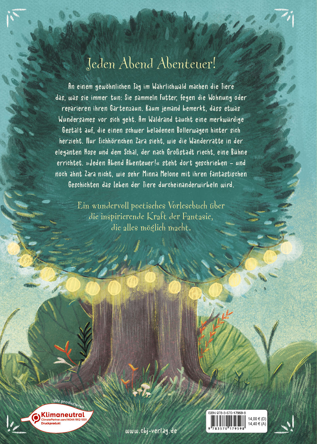 cbj 978-3-570-17959-8 Minna Melone - Wundersame Geschichten aus dem Wahrlichwald (2)